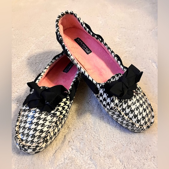 Sperry Houndstooth Slip On Shoe Women Size 8.5 - Picture 1 of 8